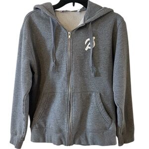 Peloton Grey Hoodie Sweatshirt Size Small “Together We Go Far” Colorful Jacket